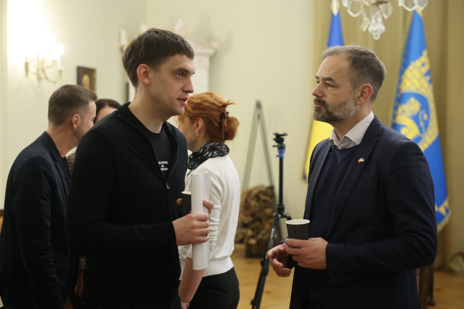 Mayor of Melitopol Ivan Fedorov and Mayor of Aarhus Jakob Bundsgaard